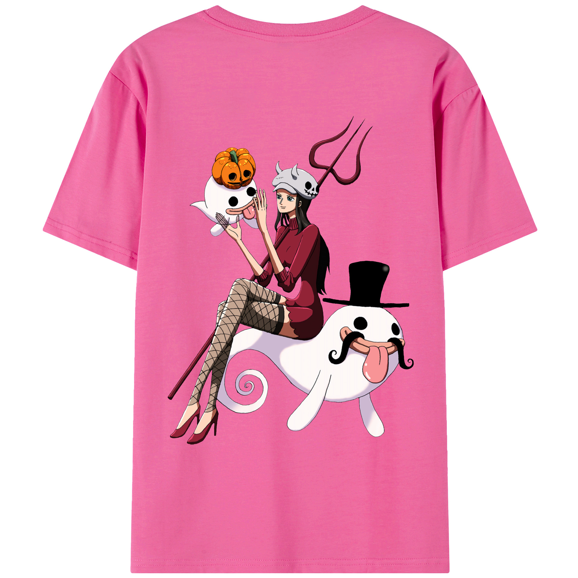 ワンピース ニコ・ロビン ONE PIECE Nico Robin レディース半袖Tシャツ(バックプリント)